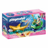 Playmobil Mermaid King of the Sea with Shark Carriage Age 4+ 19 Counts Colourful