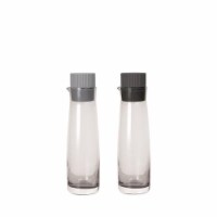 Blomus  5 oz Olvigo Oil & Vinegar Serving Set with Colored Lids&#44; Sharkskin & Magnet