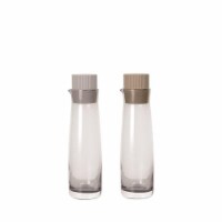 Blomus  5 oz Olvigo Oil & Vinegar Serving Set with Colored Lids&#44; Nomad & Moonbeam