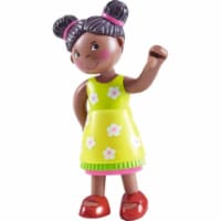 HABA Little Friends Naomi - 3.75 Girl Dollhouse Toy Figure with Pig Tails