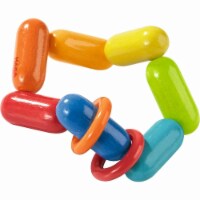 HABA Dilly-Dally Wooden Rattle with Plastic Rings