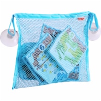 HABA Numbers Puzzle In Net - 10 Piece Counting Bath Toy with Suction Cup Storage Net