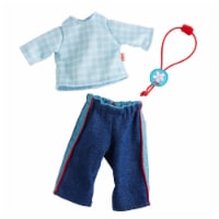 HABA Dress Set Jeans - Denim Pants and Blue Shirt for HABA 12  Soft Dolls