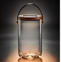 Krinner Lumix Solar Powered Home Decoration Glass LED Display Jar, Long, 11