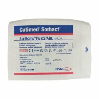 Cutimed Sorbact Antimicrobial Mesh Dressing 1-3/5 X 2-2/5 Inch Rectangle Gauze 7216412 1 EA