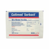 Cutimed Sorbact Antimicrobial Mesh Dressing 4 x 4 Square Pad Hydropolymer / Mesh 1 EA