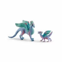 Schleich Bayala Flower Dragon and Baby Figurines