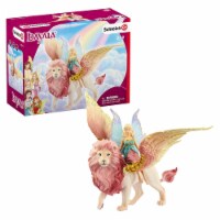 Schleich® Bayala® Fairy in Flight On Winged Lion Figurine Perspective: Main