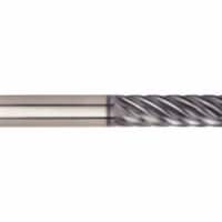 Widia Hanita Cor Rad End Mill,3/8 ,Carb,0.0300  rad  7V0E10004BT