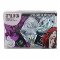 Invisibobble Disney Princess HairLoveTech Style Icon Hair Scrunchies, Ariel, 2 Ct