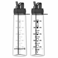 BPA-Free Silicone Sleeve Glass Water Bottle, 16oz/500ml - Cupcake Design