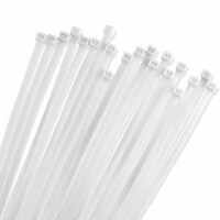 Bolt Dropper 12  White Zip Cable Ties, 40lbs Tensile Strength