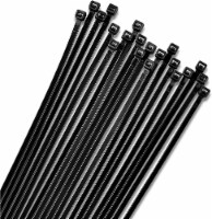 Bolt Dropper 15  Black Zip Cable Ties (100 Pack), 120lbs