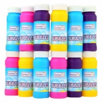 Neliblu 12 Pack Bubble Bottles w/Wands - Bulk Party Favors, Goody Bag Stuffers