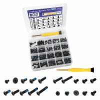 400pcs Bolt Dropper Laptop Screws w/Blue Nylok (20 Sizes) Titanium Nitride Screw Driver Kit