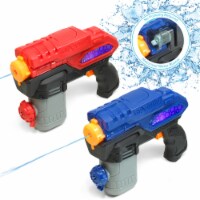 2-Pack Electric Water Gun Soaker: 20ft Range, Automatic Squirt Guns for Kids & Adults