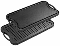 Bruntmor 20 x10 2-In-1 Pre-Seasoned Cast Iron Skillet Roasting Pan & Griddle Pan