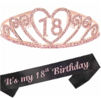 18th Birthday Gifts for Women: Glitter Sash + Tiara Set, Fabulous Party!