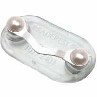Readerest White With Pearls Magnetic Holder, Name Tag, Badge, Sunglasses, USA Gifts