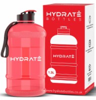 43oz BPA-Free Water Jug w/Flip Cap - Ideal for Gym, Extra Strong Material - Frosted Red
