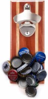 Bruntmor Epitong Wall Mount Wine Opener & Cap Catcher | Rust Resistant Manual Bar Accessory