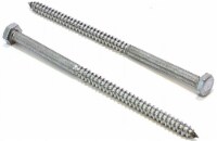 10-Pack 1/4  x 6  Stainless Steel Hex Lag Bolts for Wood, Plain Finish by Bolt Dropper