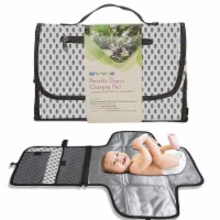 Enovoe Grey Arrow Portable Diaper Changing Pad - Convenient, Durable & Waterproof