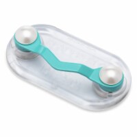 Magnetic Eyeglass & ID Badge Holder, Shark Tank-Approved, USA-Made (Turquoise w/ Pearls)