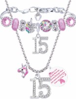 15th Birthday Gifts for Girls: Bracelet, Charm, Jewelry, Necklace