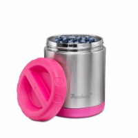 Bruntmor Pink Vaccum Insulated Food Jar 24oz - 100% Stainless Steel Interior