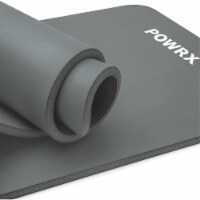 POWRX Yoga Mat 75 x31 x0.6  | Thick Exercise Mat | Non-Slip Workout Mat for Home Fitness