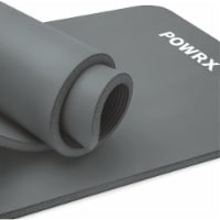 POWRX Yoga Mat 75 x31 x0.6  | Thick Exercise Mat | Non-Slip Workout Mat for Home Fitness