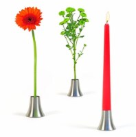 XXD's Romeo & Juliet Stainless Steel Design 2-in-1 Candle Holders and Vase