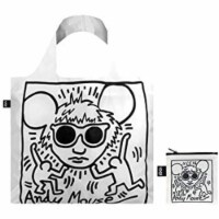 LOQI Museum Keith Haring's Andy Mouse Reusable Shopping Bag