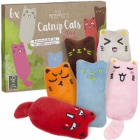 Pretty Kitty Catnip Toys & 6 Cat Pillow Set with Catnip Toys