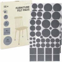 LIVAIA Chair Leg Floor Protectors 111 Felt Pads 5 Sizes Beige