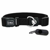 DDOXX Airmesh Dog Collar - Strong and Adjustable Collars Dogs - S (Black)