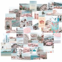 HomeRoots  4 x 6 in. Blue Sun Kissed Photo Collage Wall Art