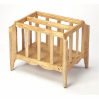 HomeRoots  17 x 21 x 15 in. Natural Mango Magazine Basket