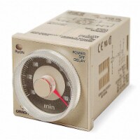 Omron Time Delay Rlay,120VAC,5A,DPDT,0.05 sec.  H3CR-H8L-AC100120S