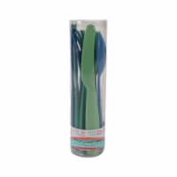 Little Table 9 Pc Poly Pro Flatware-Cool Blue/Green