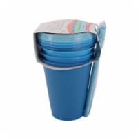 Little Table 7 oz Tumbler with Lid and Straw- Blues