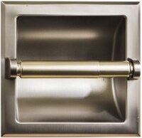 ATAYAL Recessed Toilet Paper Holder, Metal, Easy Installation, Satin Nickel