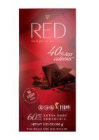 RED No Sugar Extra Dark Chocolate Bar Perspective: Main