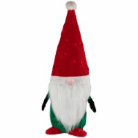 Northlight Lighted Red and Green Christmas Gnome Yard Decoration, 35-inch