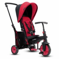 smarTrike 5 in 1 Modular Toddler Stroller Tricycle with 1 Handed Steering, Red STR3
