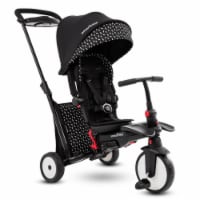 smarTrike 6 in 1 Modular Stroller Tricycle, 1 Handed Steering, Black and White