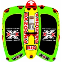WOW Watersports 13-1010 Big Bazooka Steerable 1 to 4 Person Towable Tube, Green