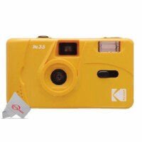 Kodak Vintage Retro M35 35mm Reusable Film Camera with Flash Yellow