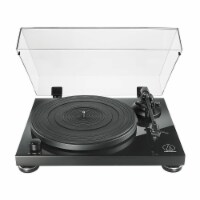 Audio Technica ATLPW50PB Fully Manual Belt-Drive Turntable - Black